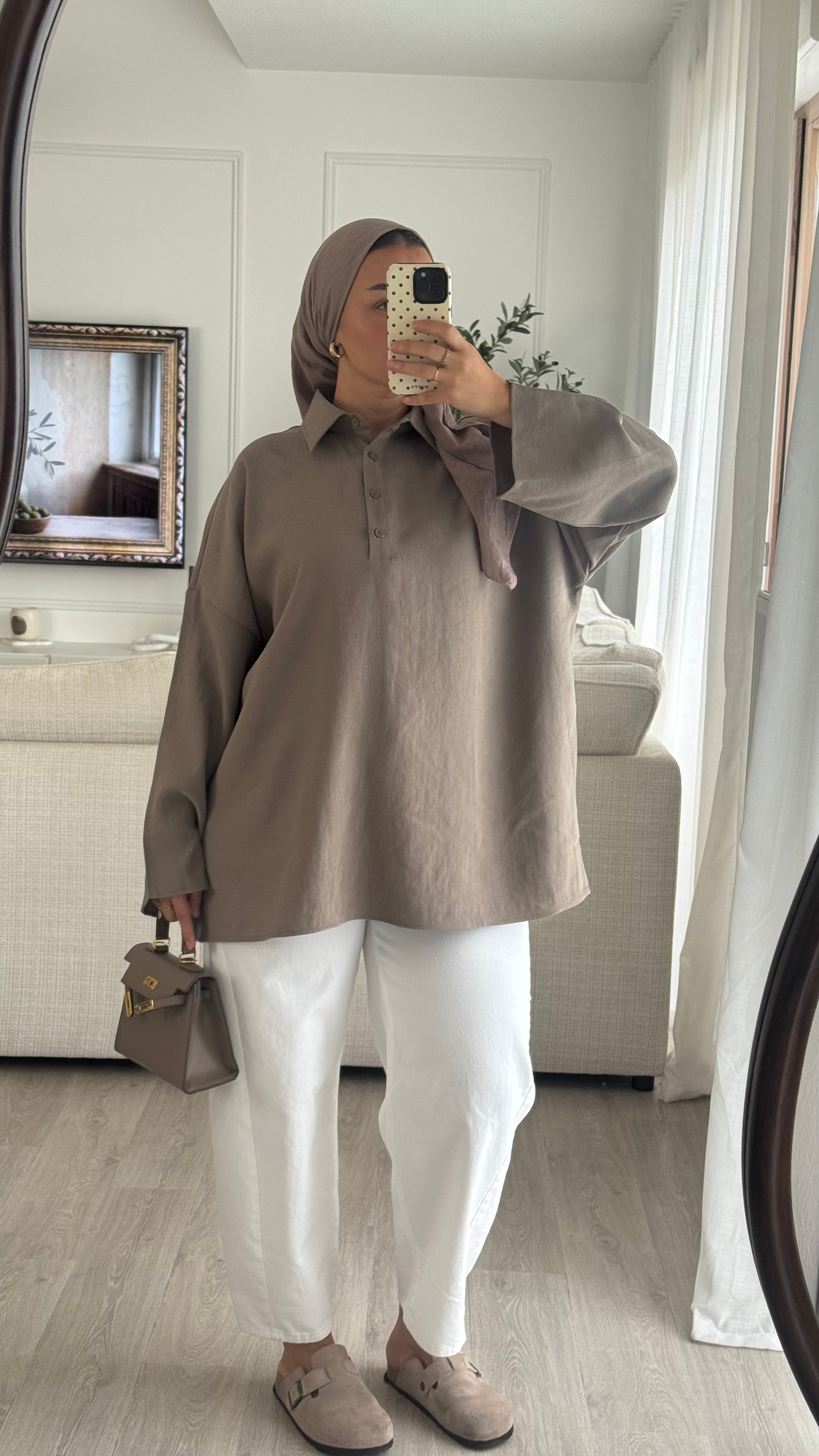 Polo Oversize | Taupe