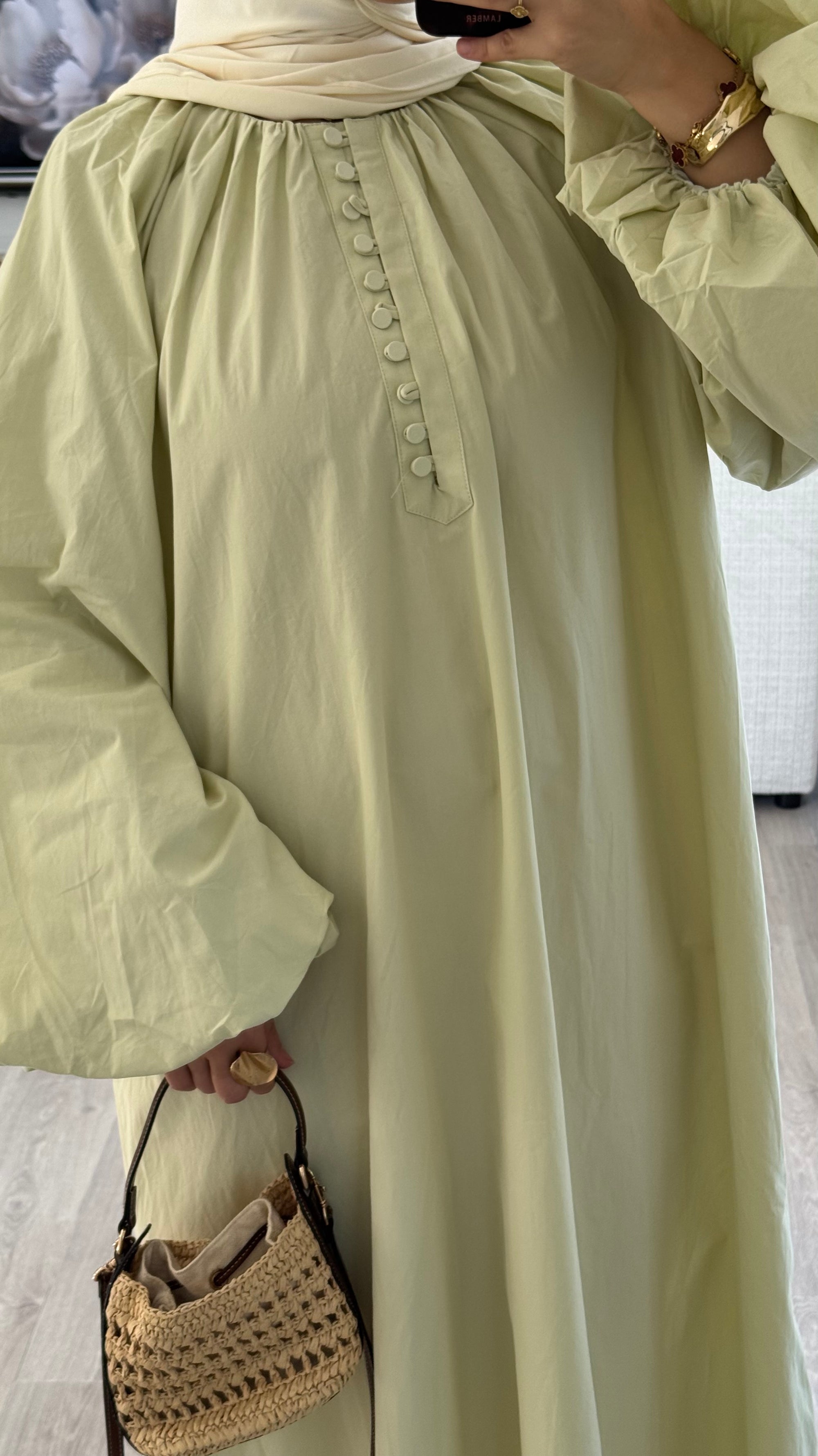 Robe 100% cotton | Vert