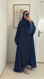 Abaya Shayn réversible | Dark Blue