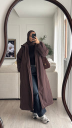 Doudoune longue | Chocolat