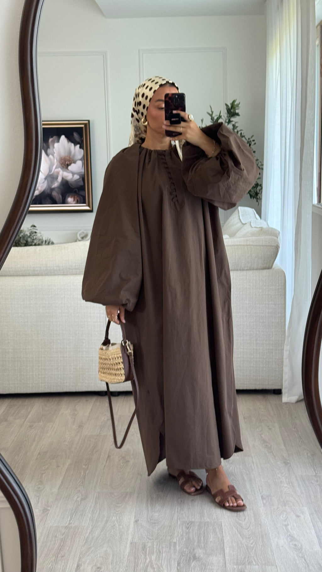 Robe 100% cotton | Chocolat