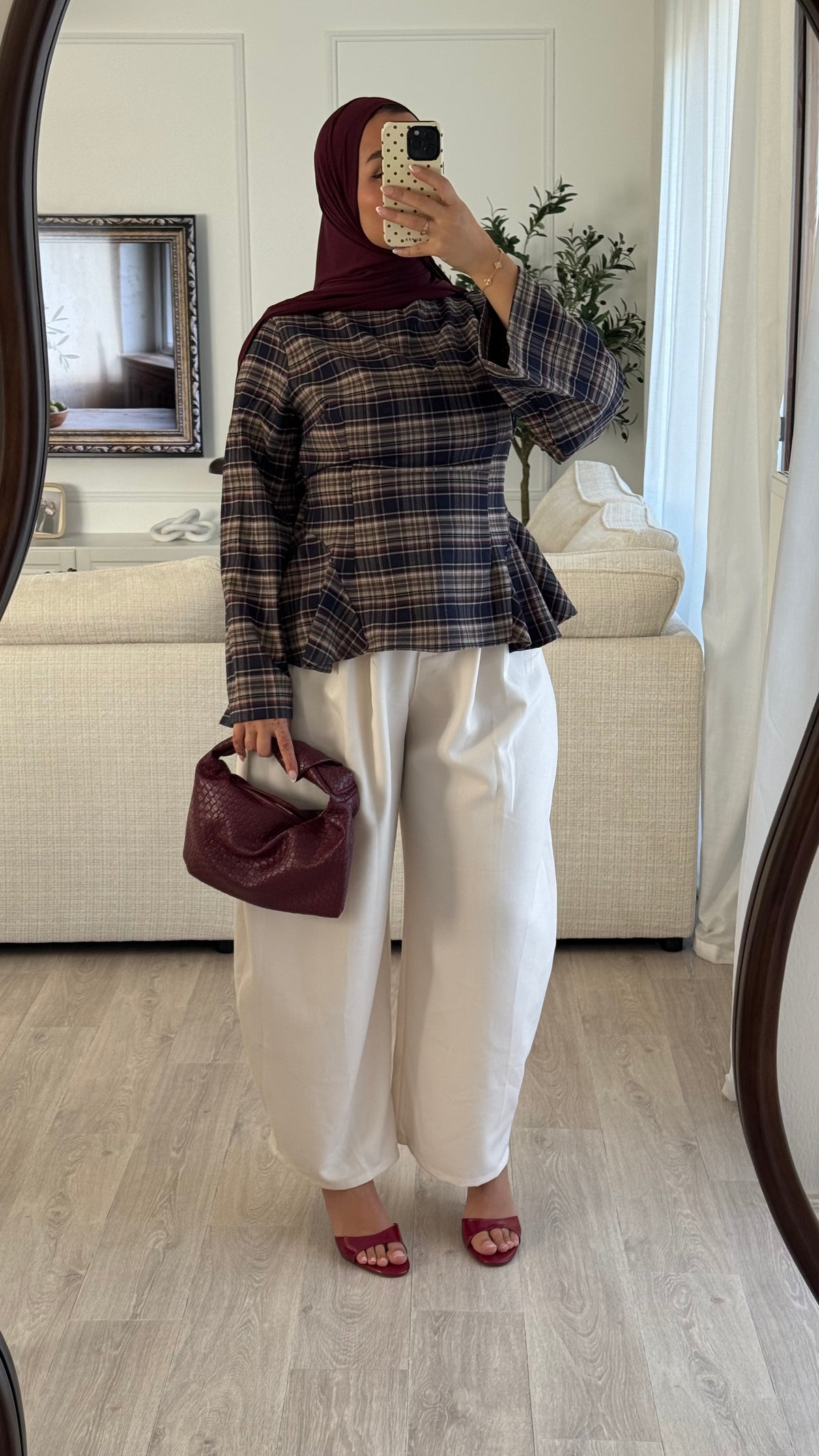 Pantalon Barrel | Écrue