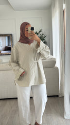 Chemise rayée | Terracota