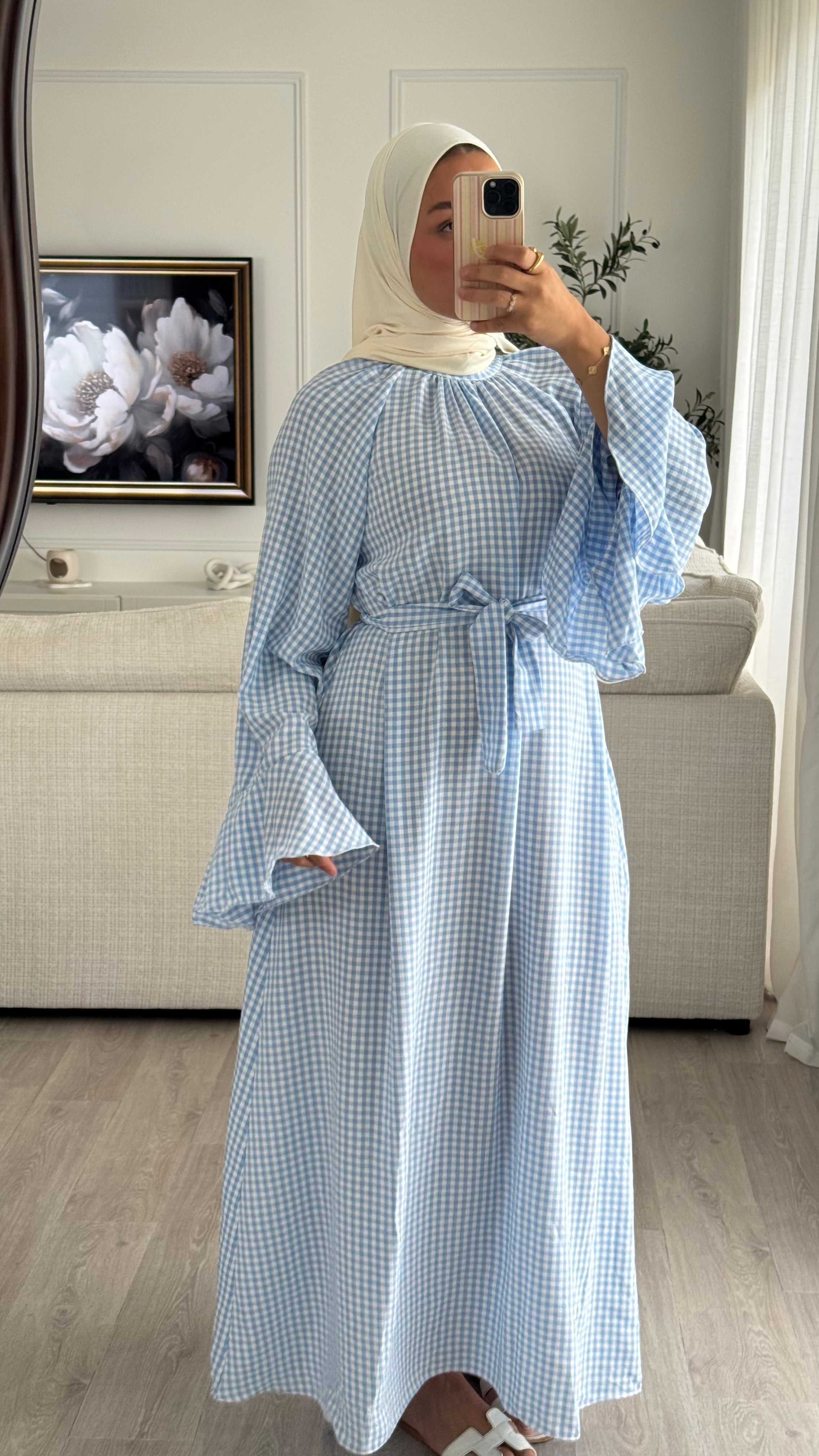 Robe Vichy | Bleu
