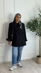 Blazer croisée oversize l Noir