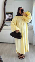 Robe 100% cotton | Jaune