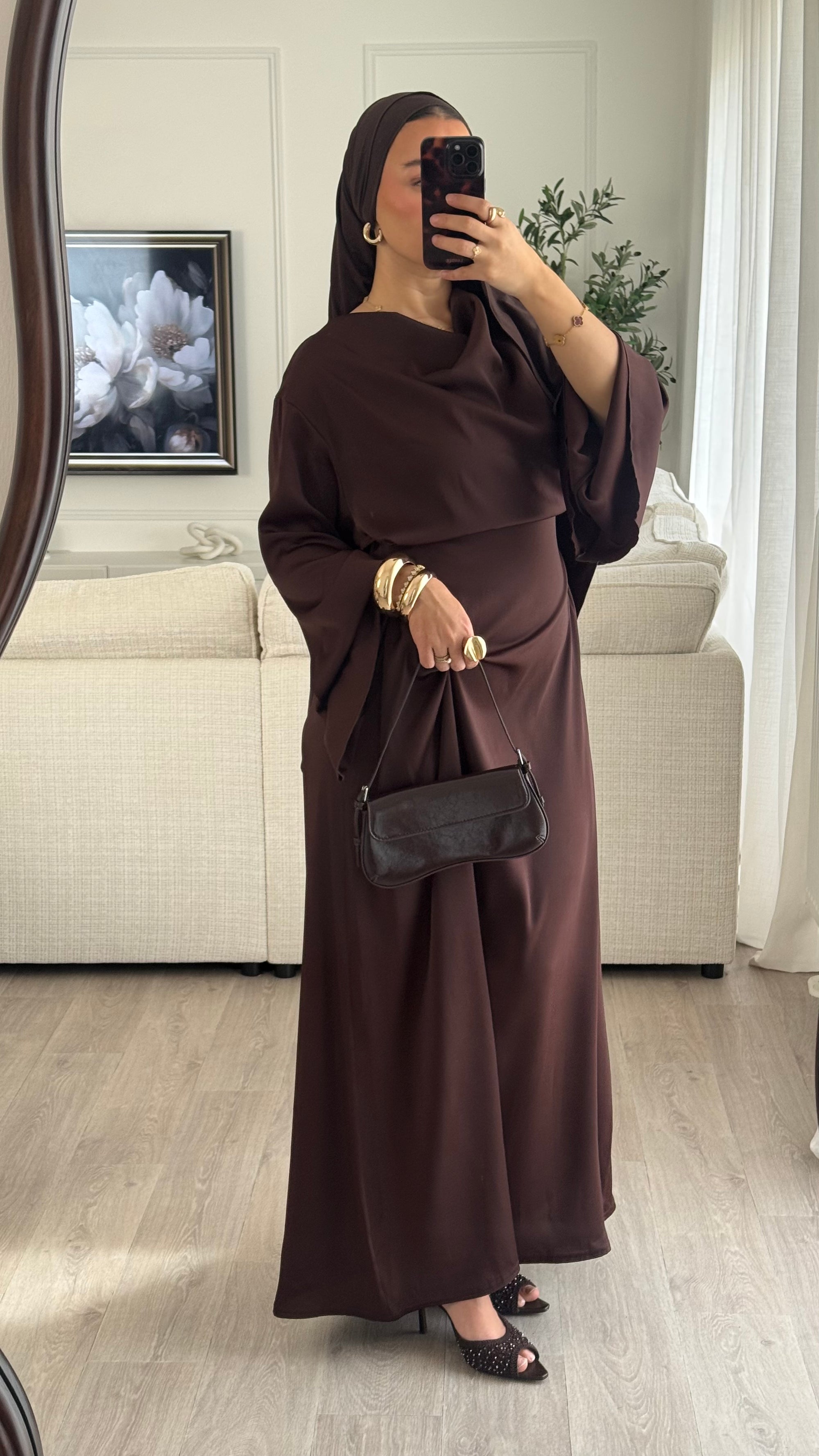 Robe Aseel | Chocolat