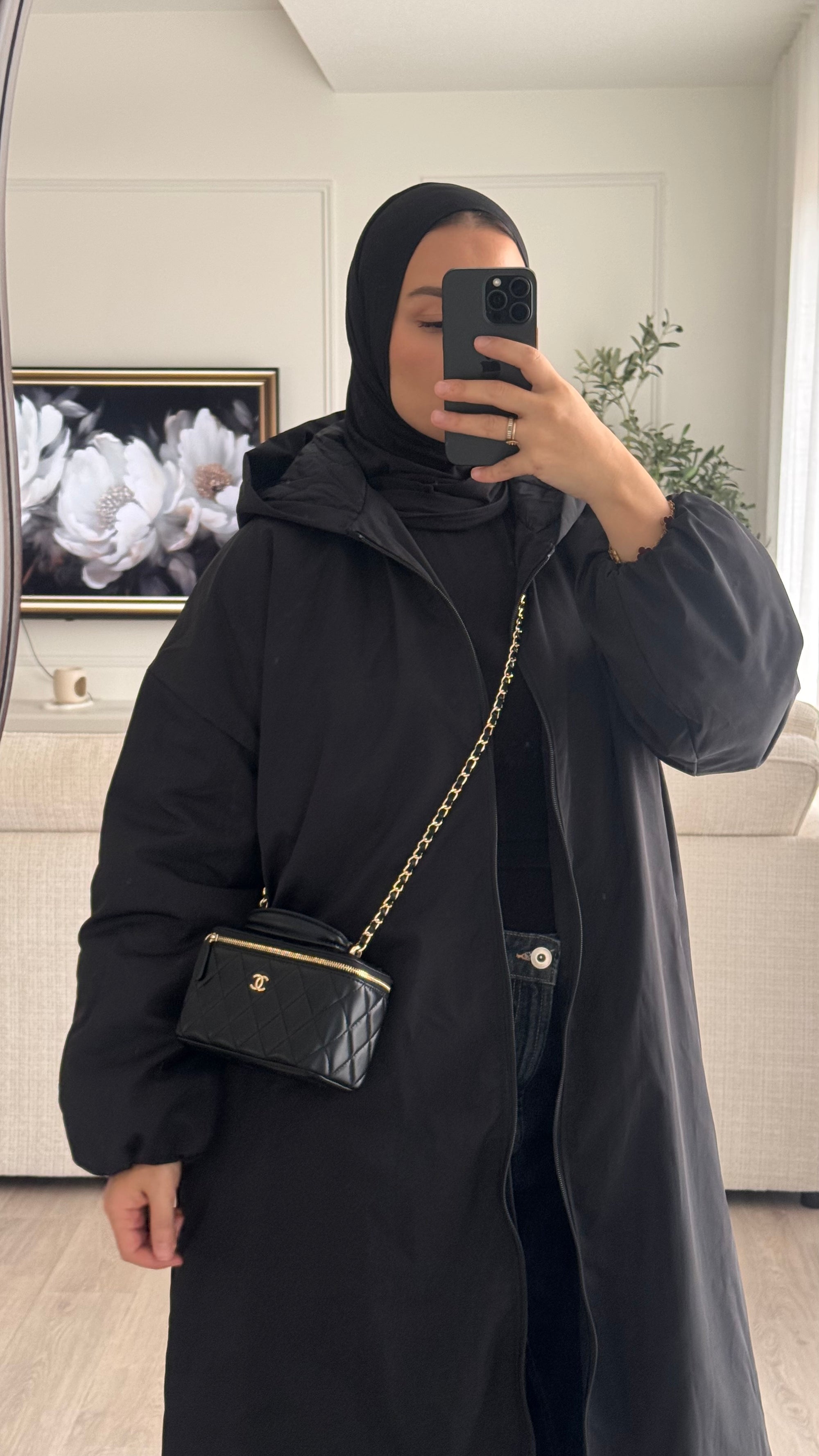 Doudoune longue | Noir