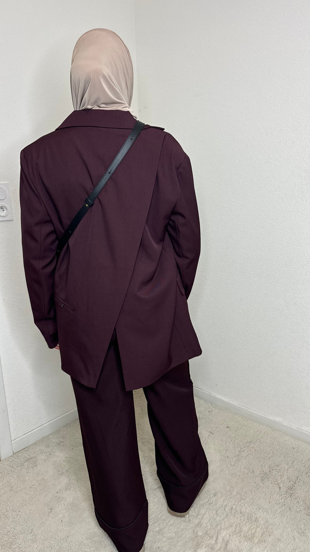 Blazer Kylie à fentes Chocolat