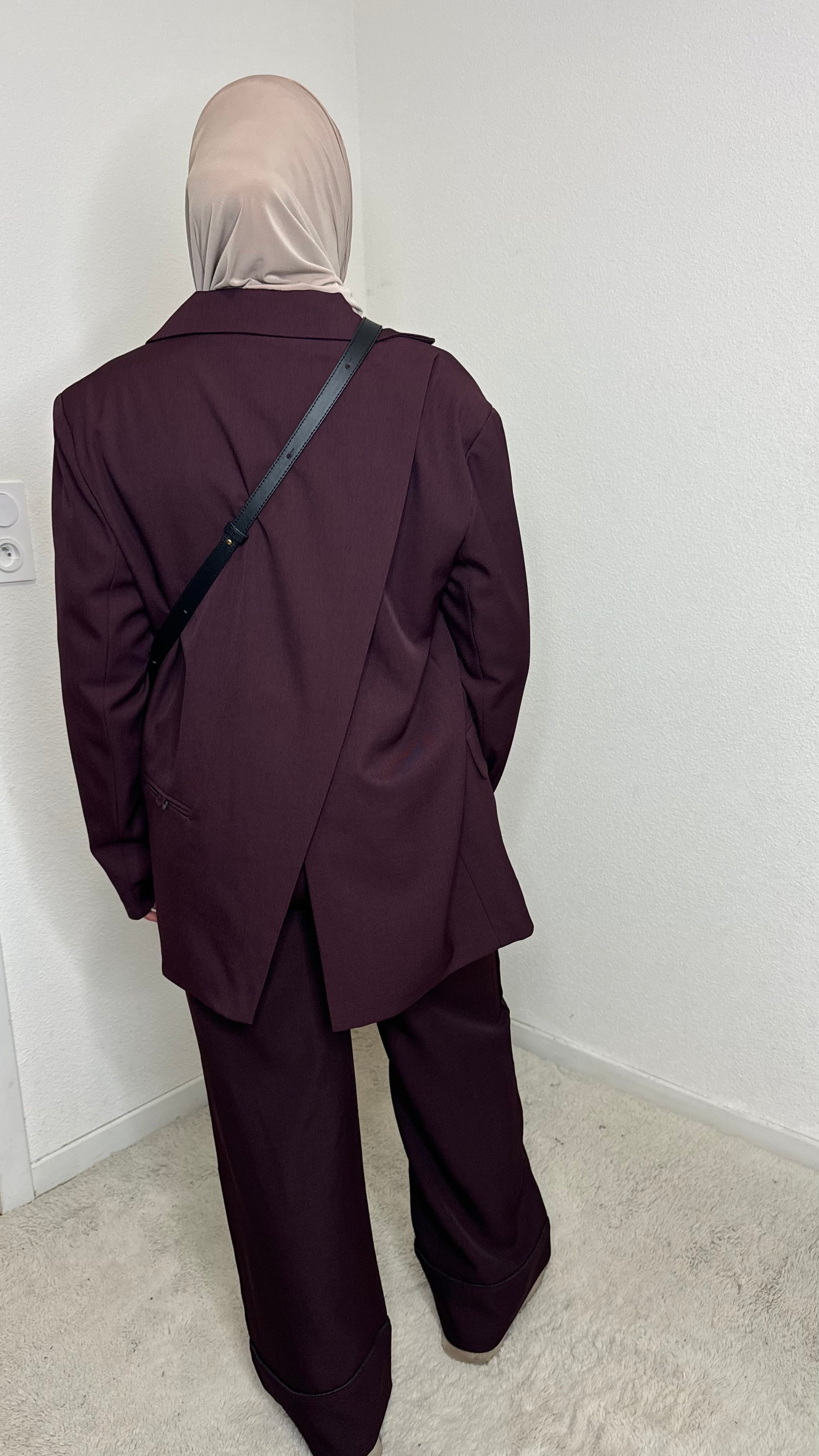 Blazer Kylie à fentes Chocolat