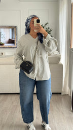 Chemise rayée | bleu
