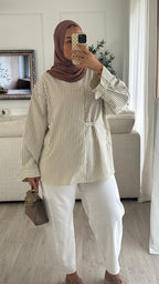 Chemise rayée | Terracota