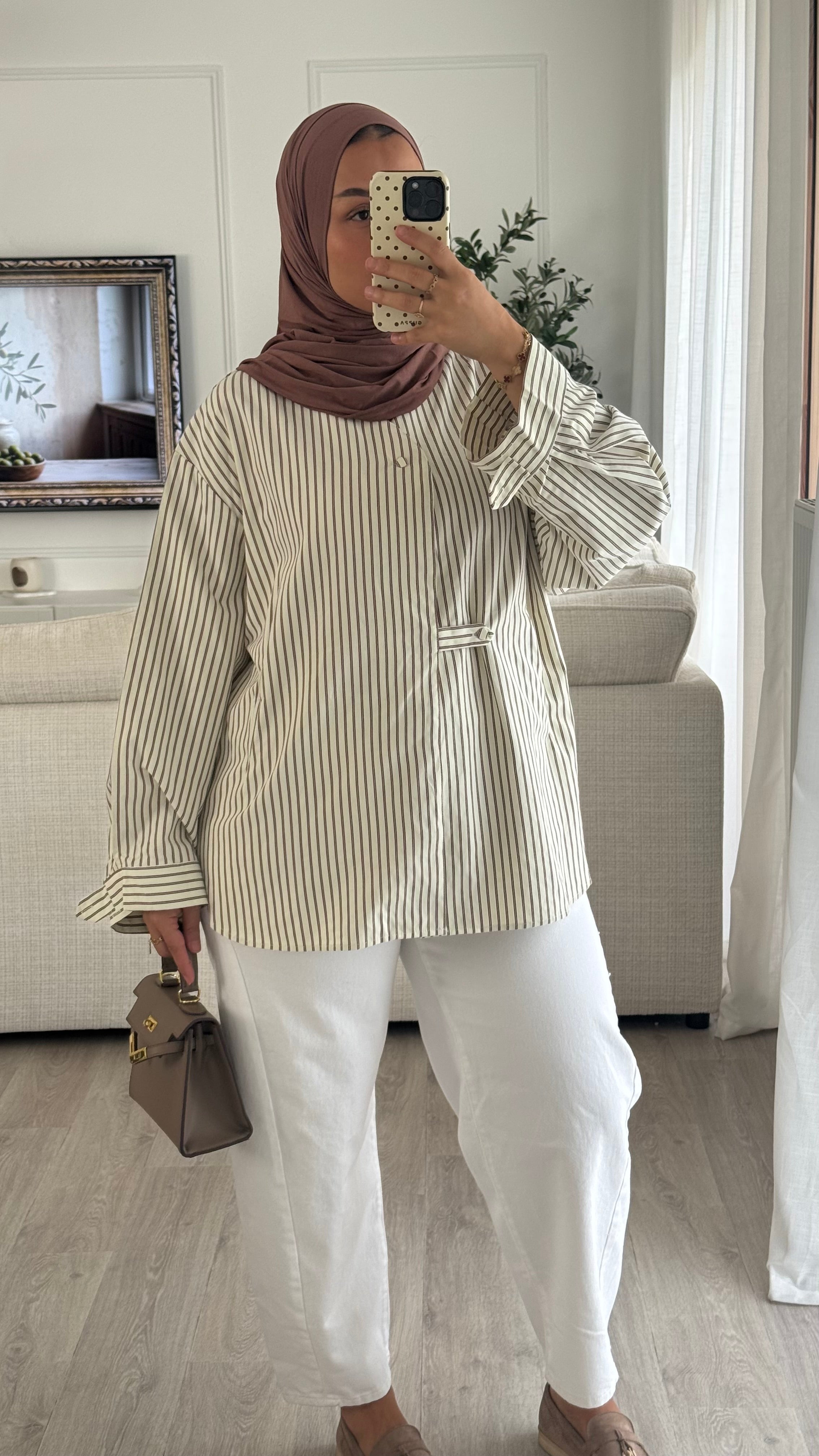 Chemise rayée | Terracota