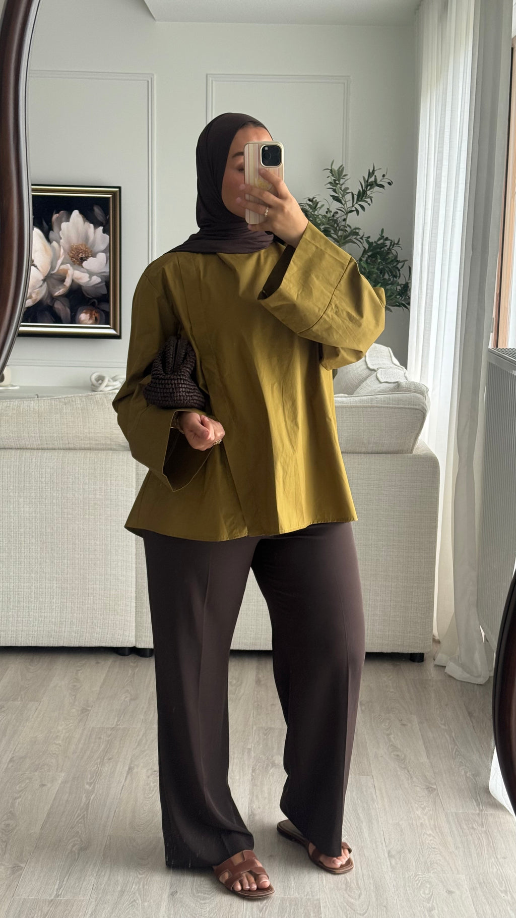 Blouse fentes | Olive