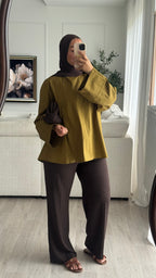 Blouse fentes | Olive