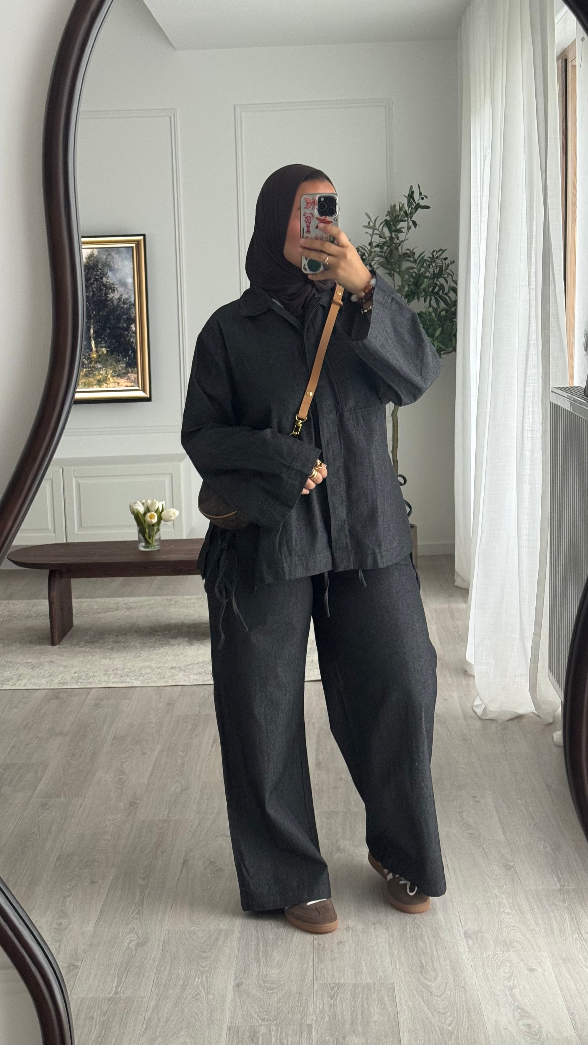 Ensemble Jeans oversize | Noir