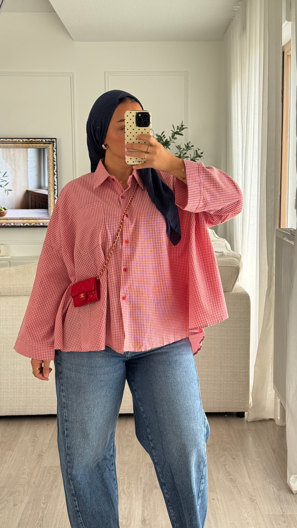 Chemise à carreaux | Rouge