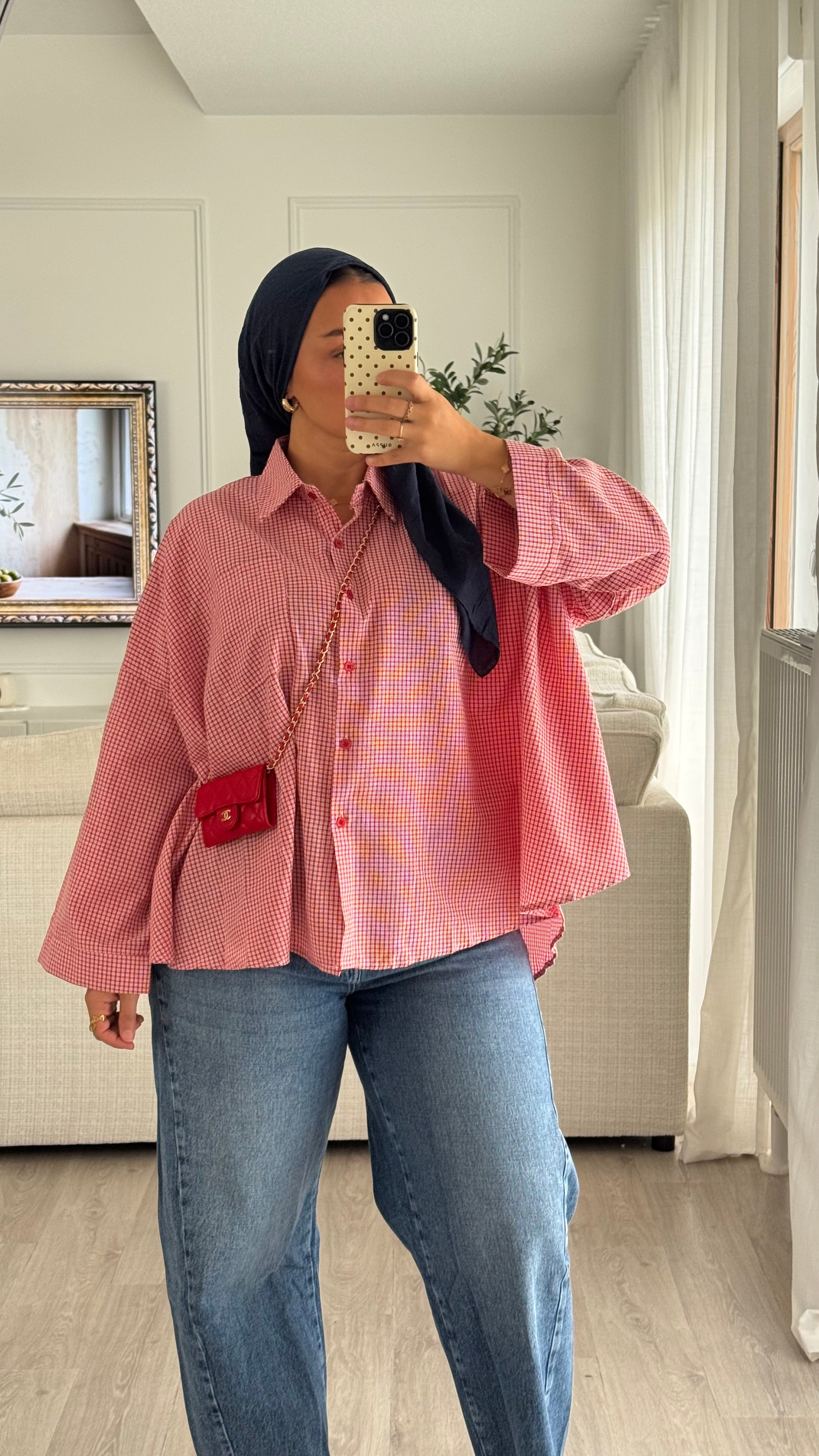 Chemise à carreaux | Rouge