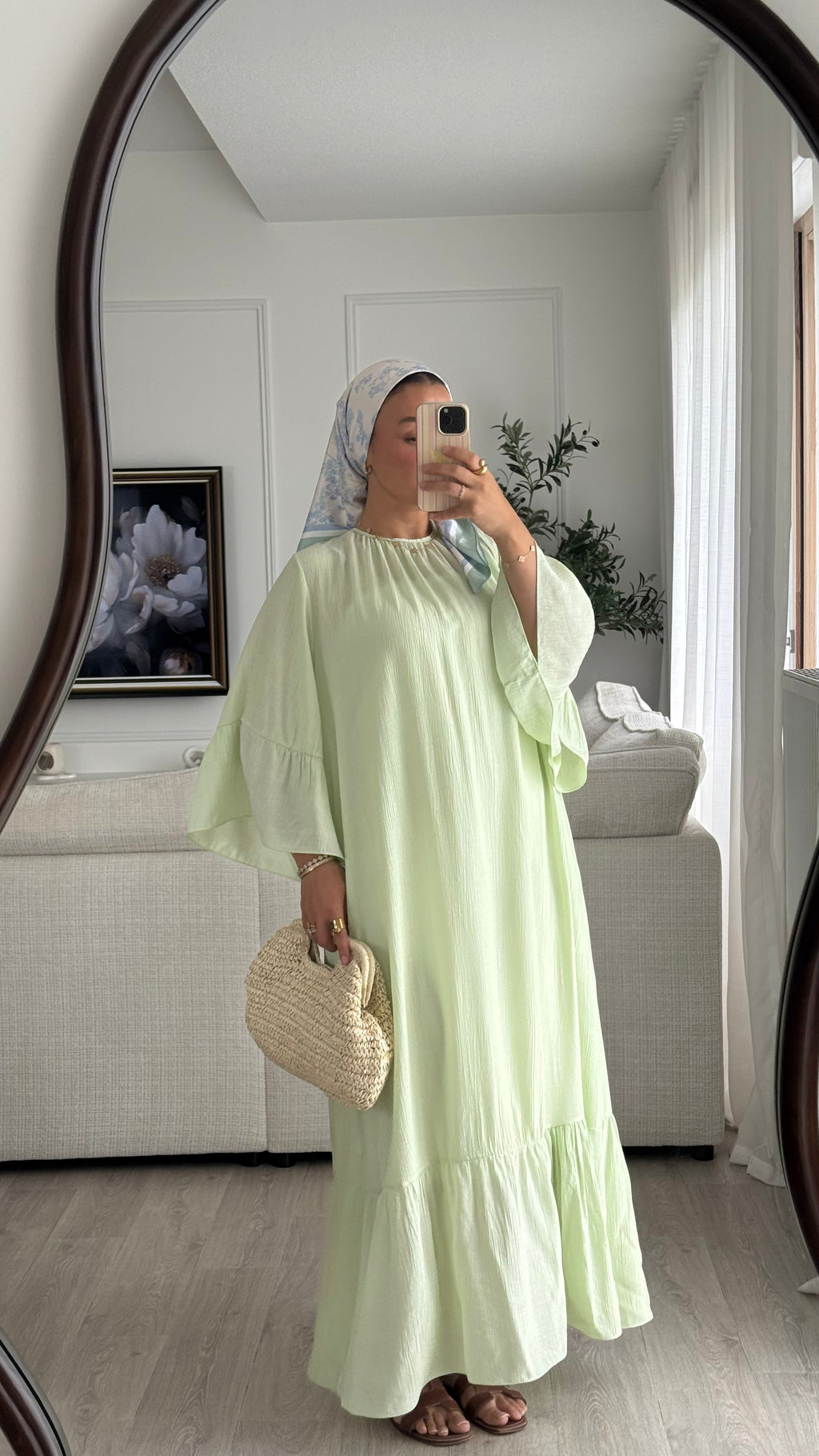 Robe à volant | Menthe