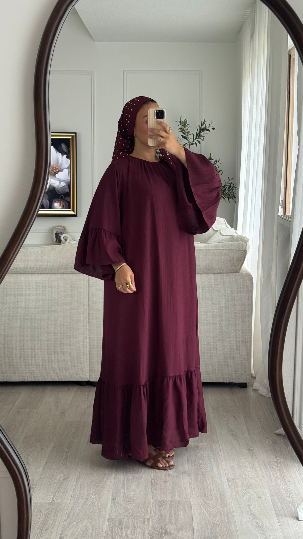 Robe à volant | Prune