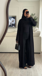 Abaya Ghadeer | Noir [Édition spéciale – Création Dubaï]