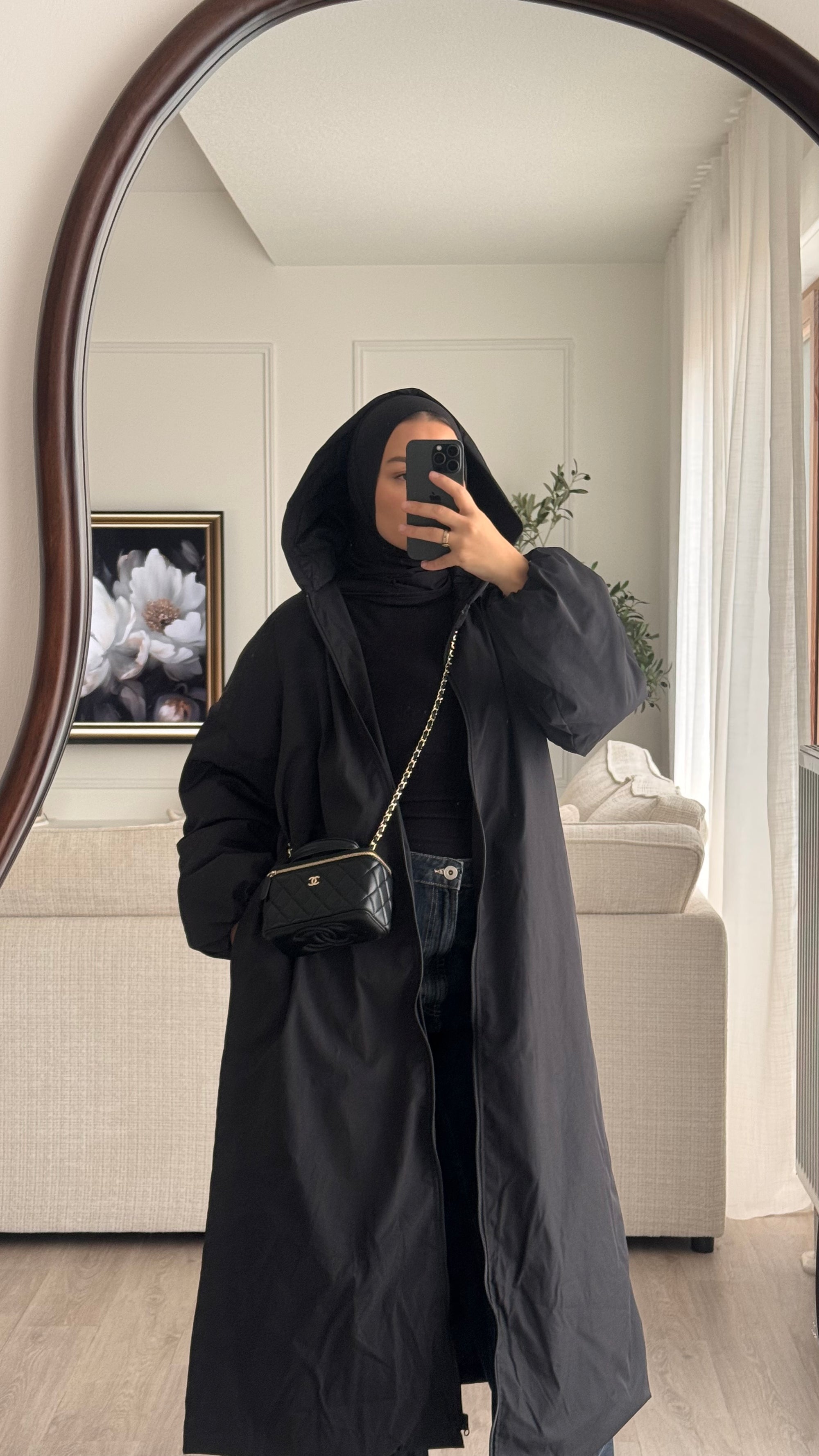 Doudoune longue | Noir