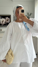 Blouse 100% cotton | Blanc