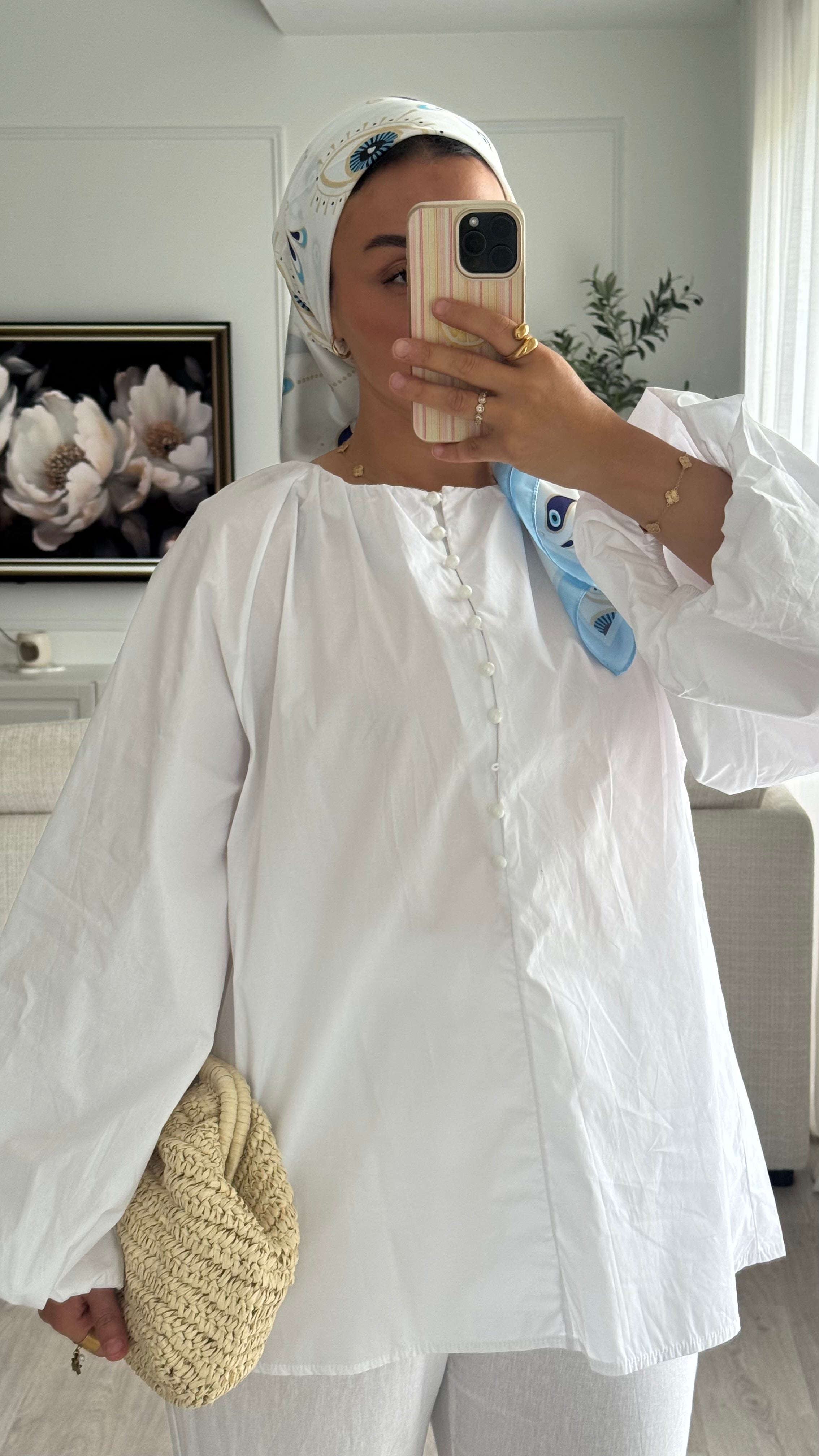 Blouse 100% cotton | Blanc