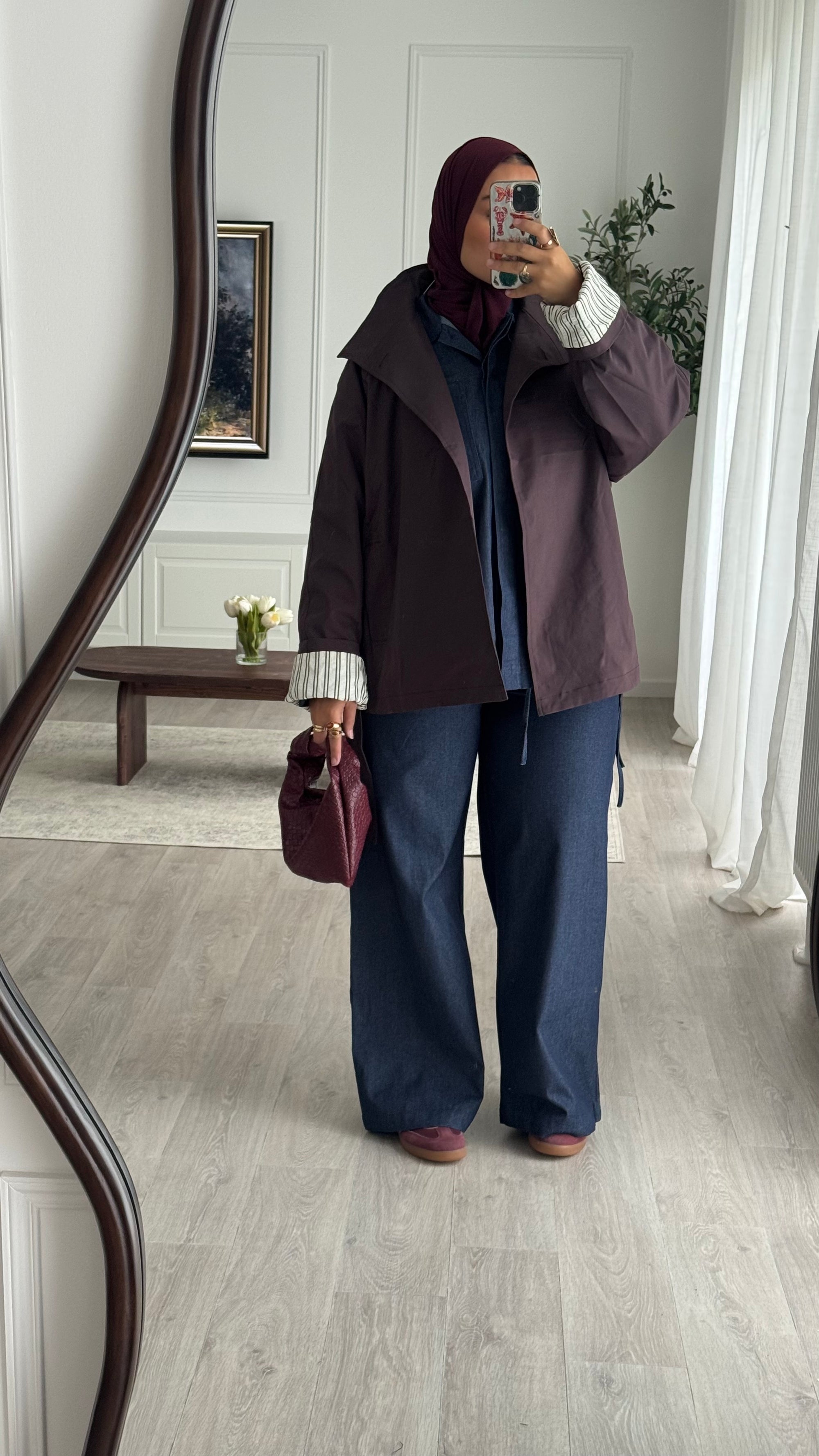 Trench court Amara | Burgundy