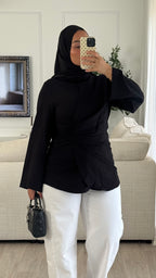 Chemise cache-coeur | Noir