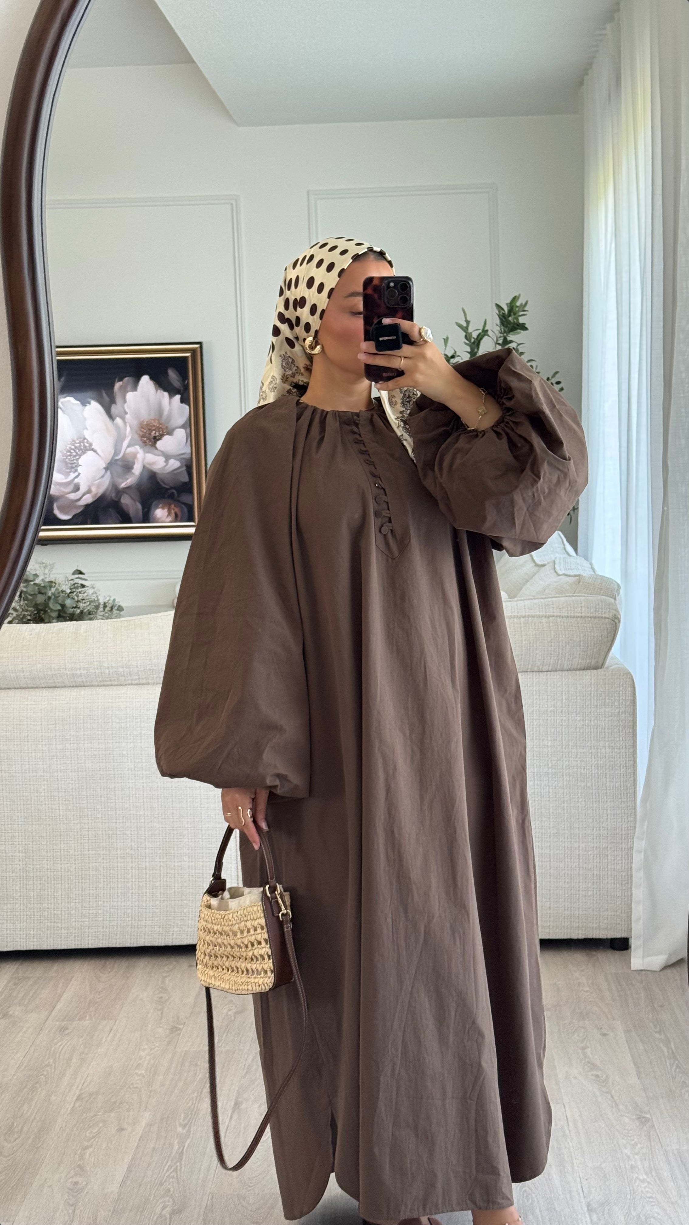 Robe 100% cotton | Chocolat