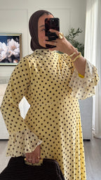 Robe à pois Kayna | Jaune