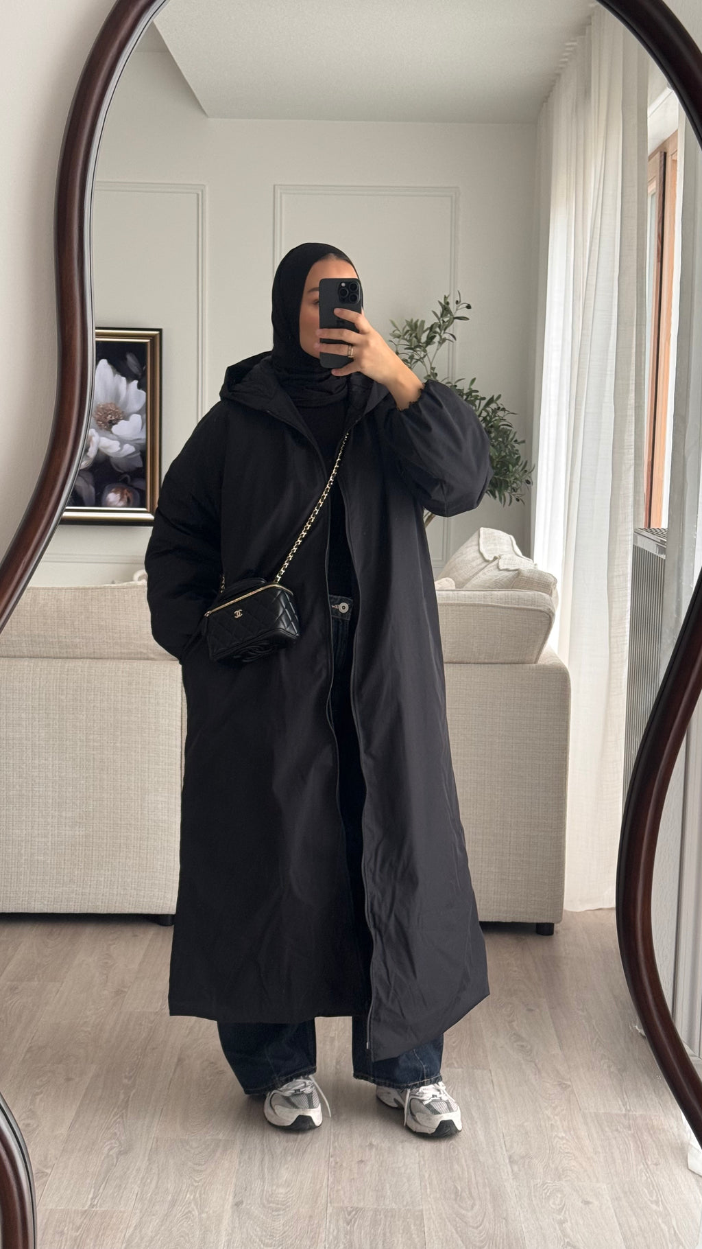 Doudoune longue | Noir