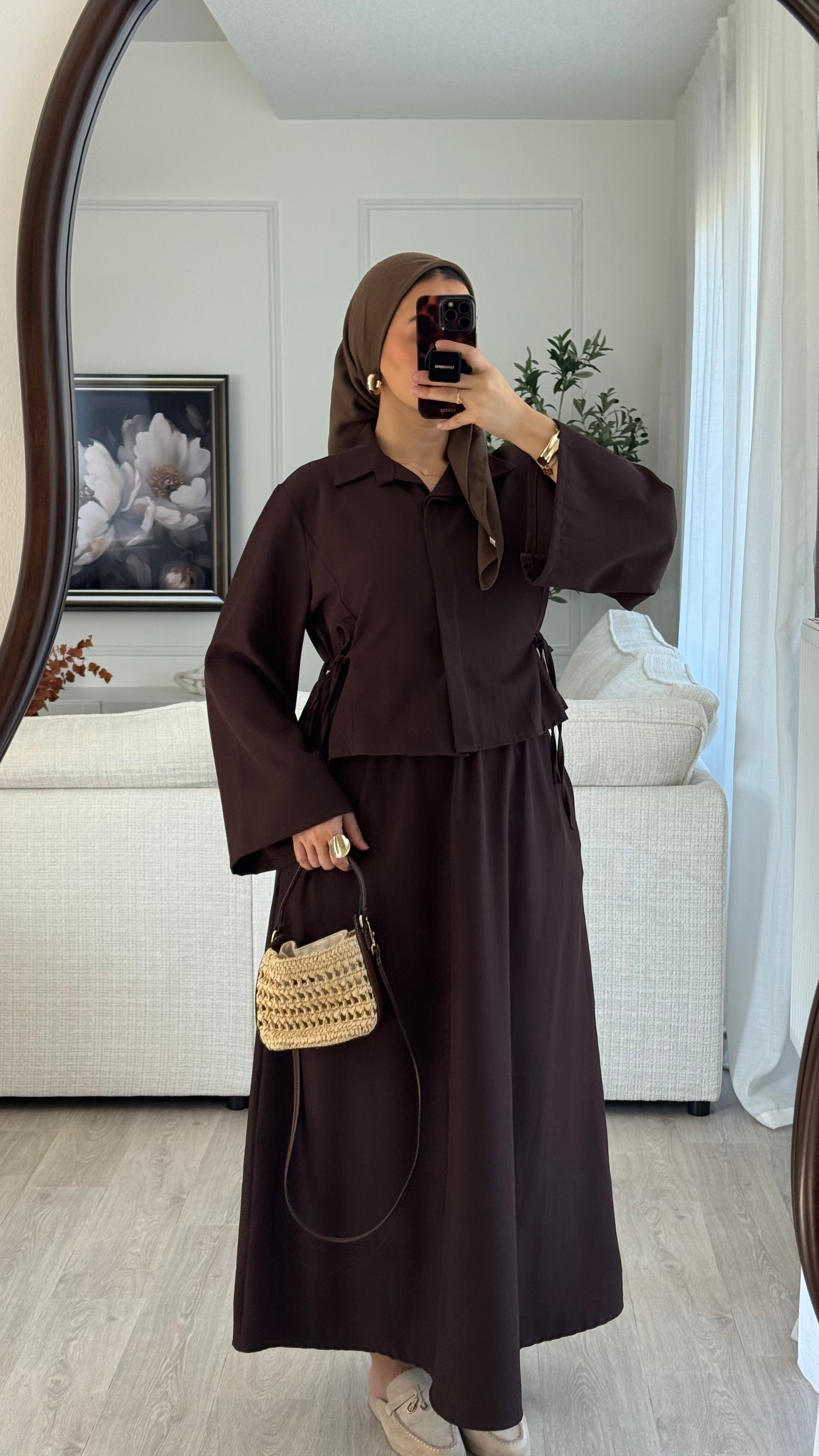 Ensemble jupe Malak | Marron