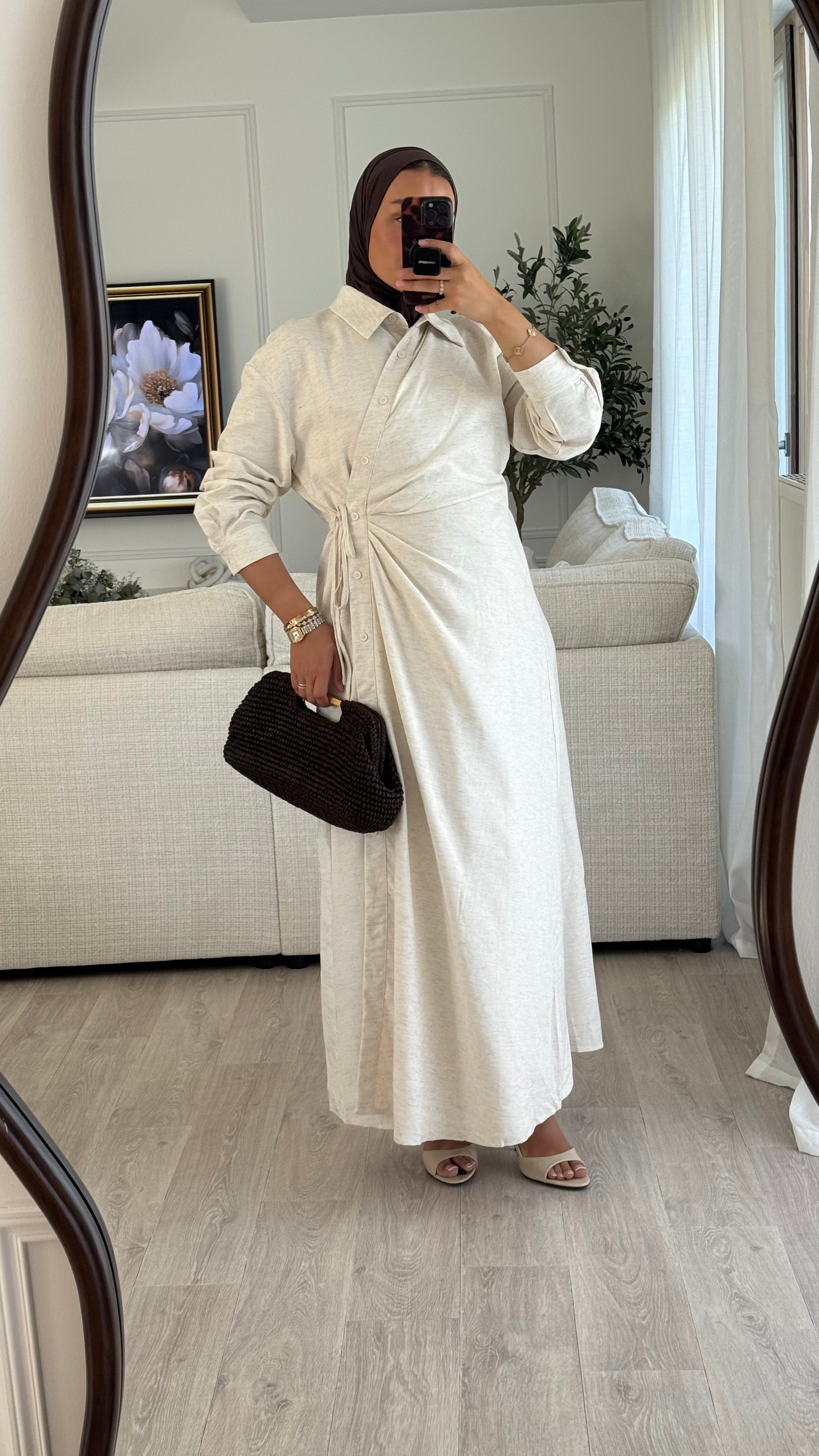 Robe lin Yara | Beige