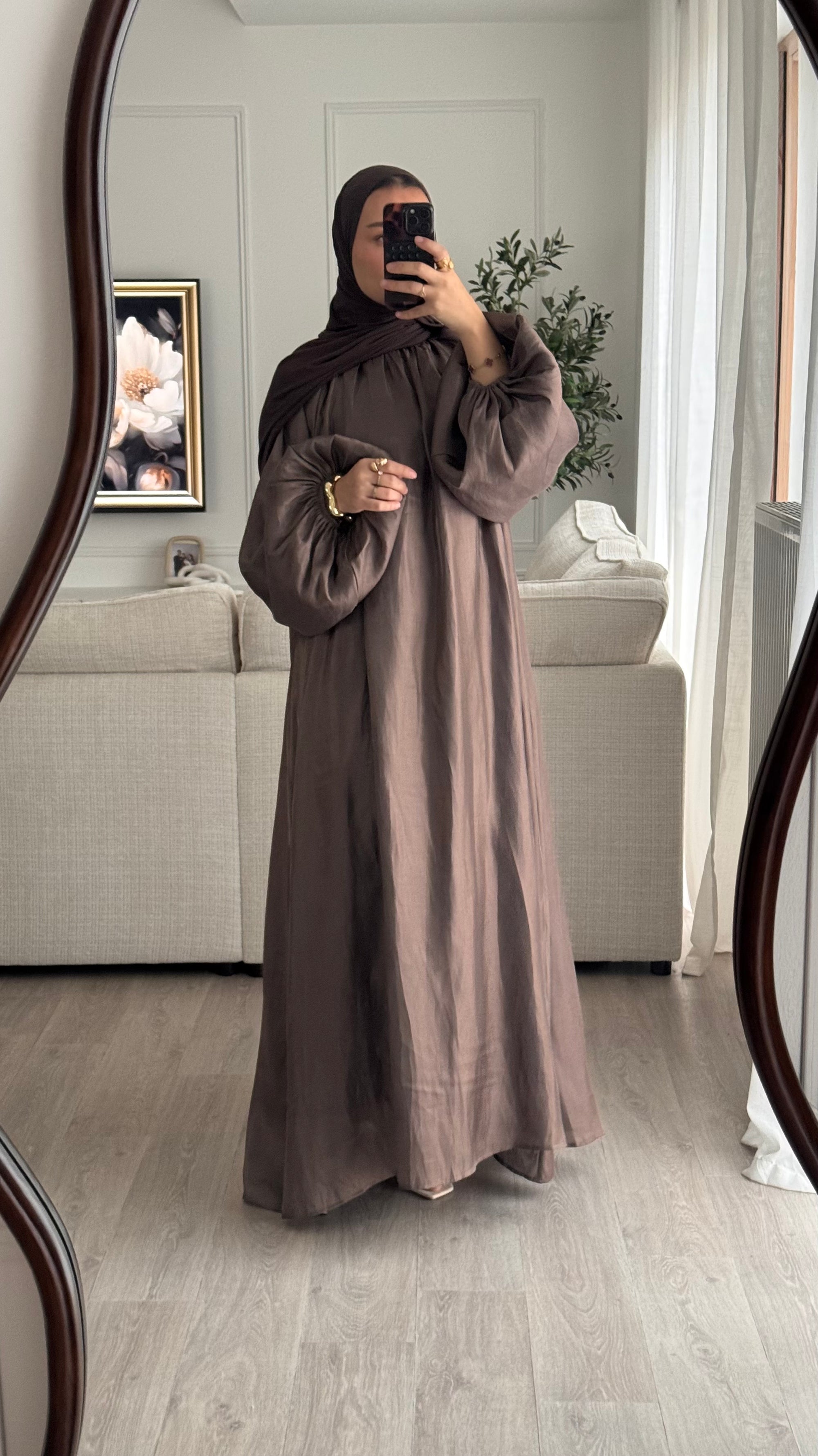 Robe Qamar | Taupe