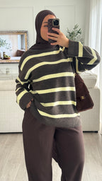 Pull Oversize Miya | Choco-Jaune