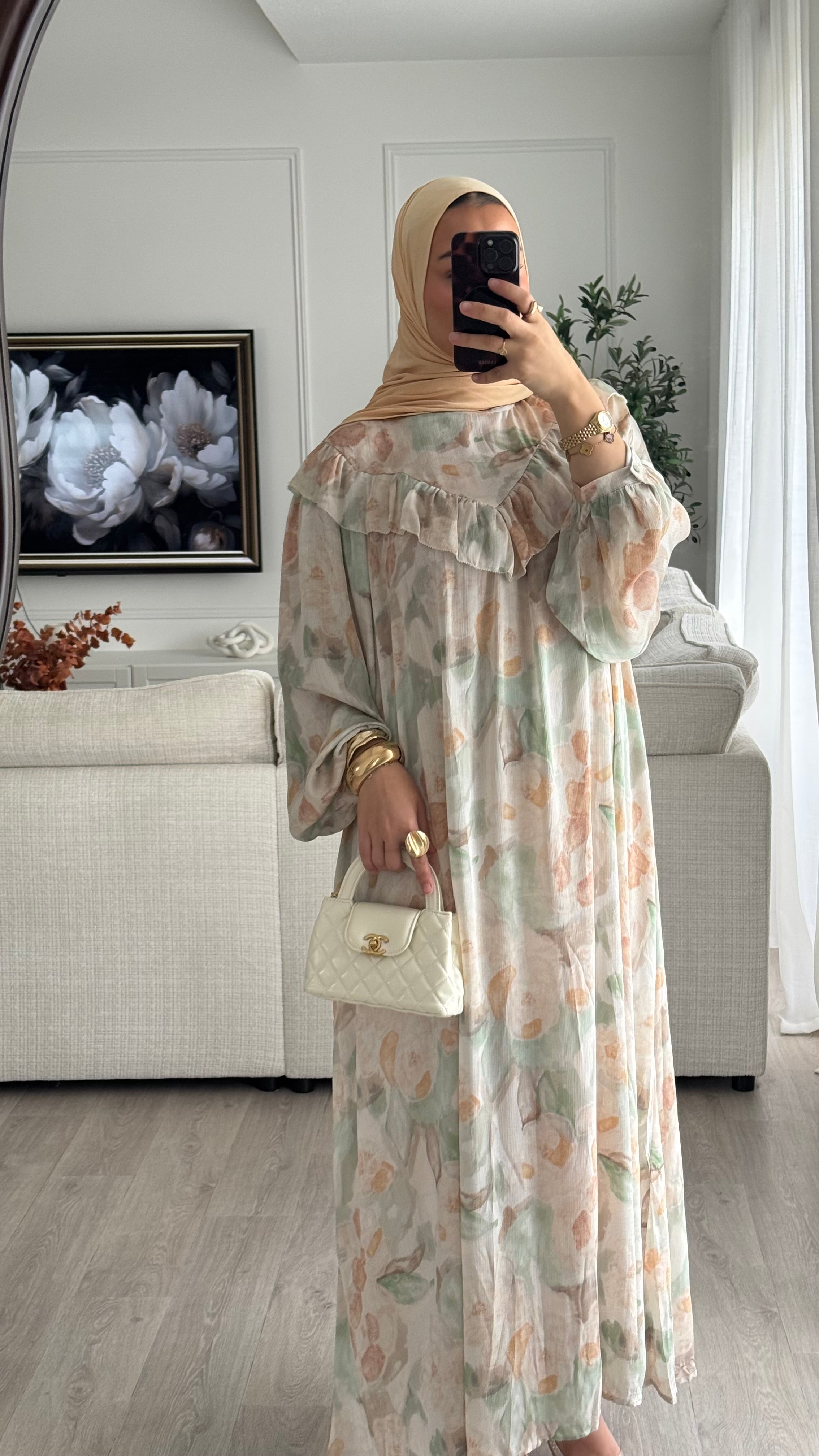 Robe Taliya | orange - vert