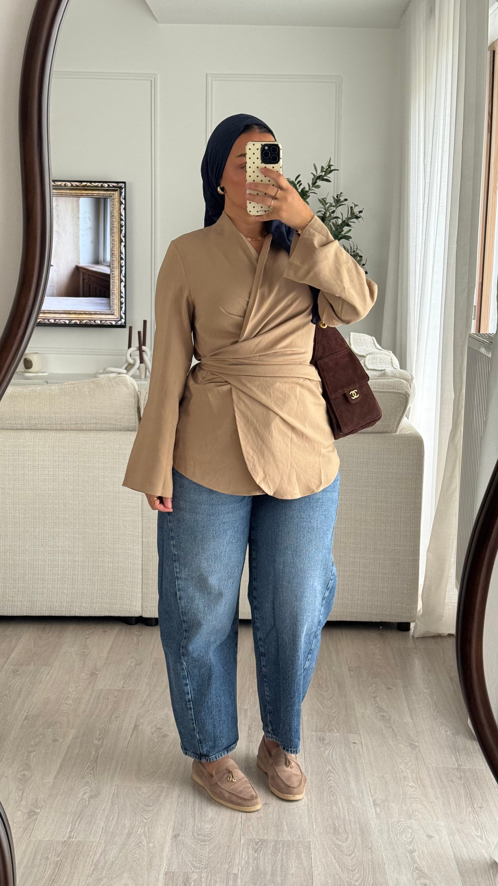 Chemise cache-coeur | Sable