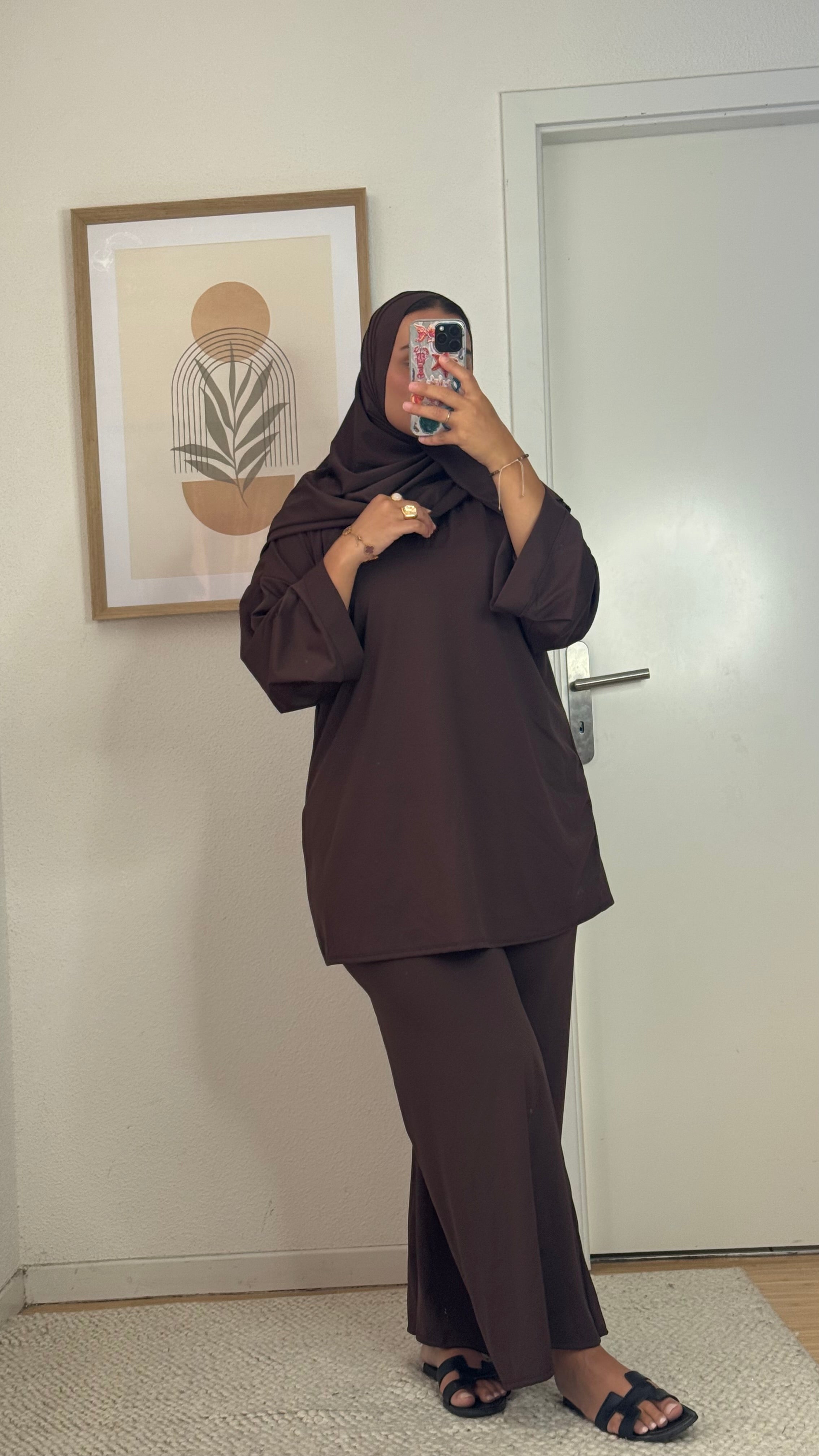 Sima 3-piece burkini | Chocolate