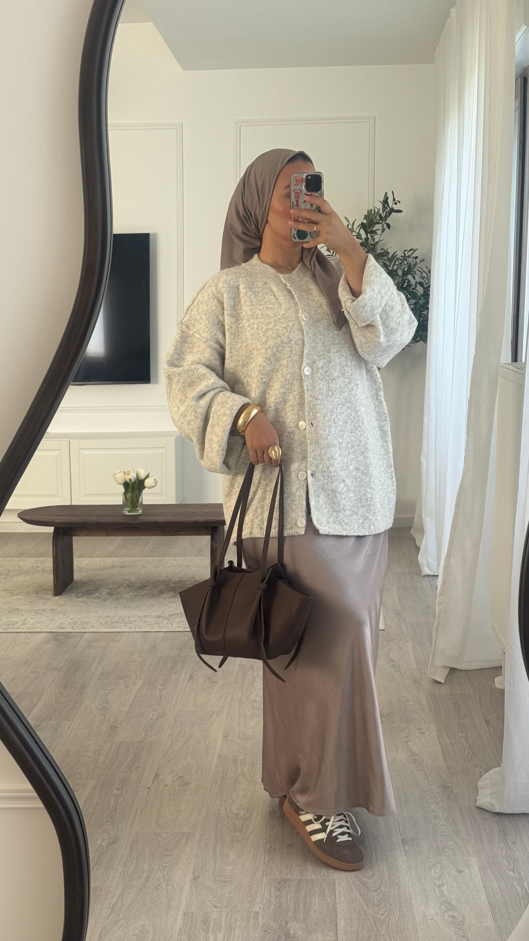 Gilet Cocoon | Beige chiné