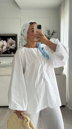 Blouse 100% cotton | Blanc