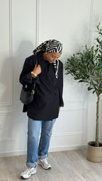 Blazer croisée oversize l Noir