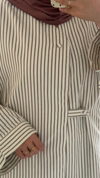 Chemise rayée | Terracota