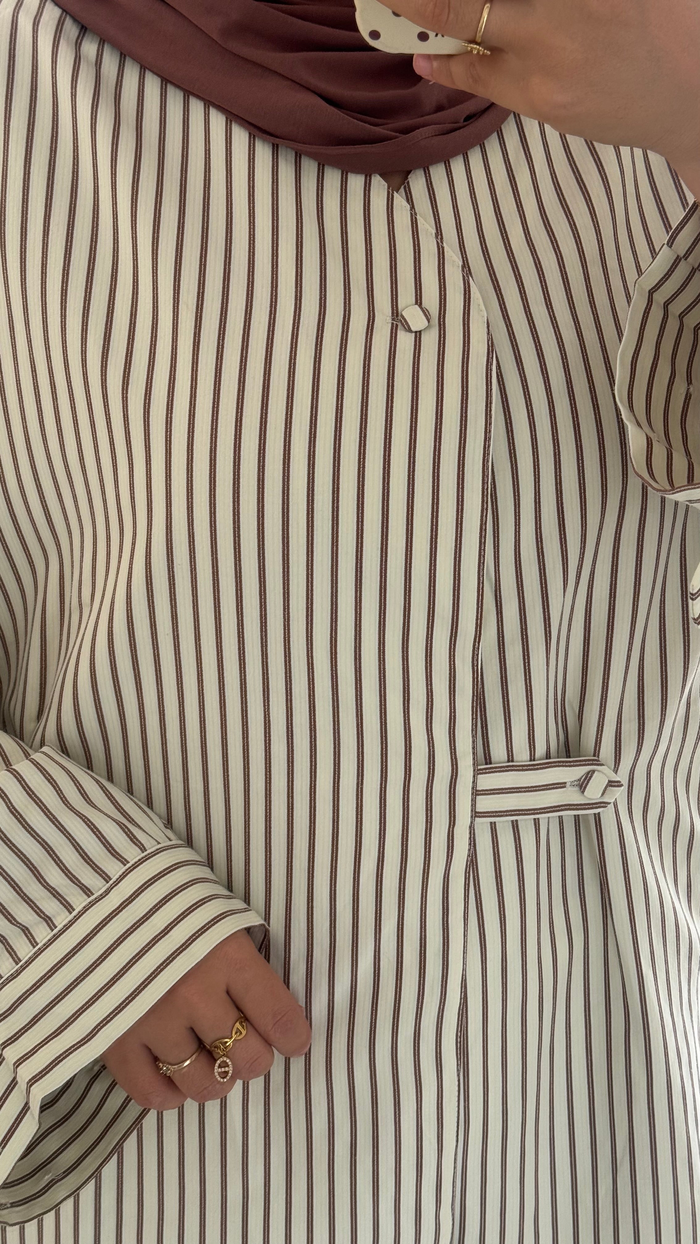 Chemise rayée | Terracota