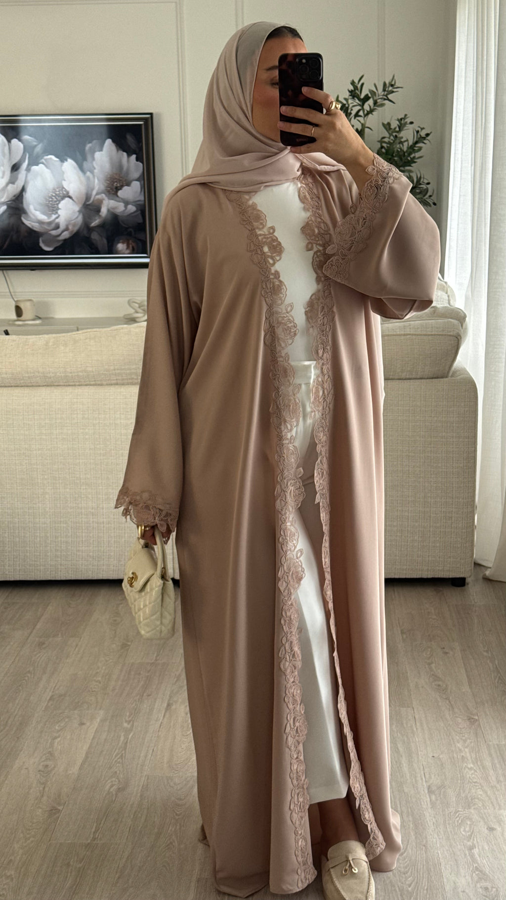 Abaya Lace | Nude [Édition spéciale – Création Dubaï]
