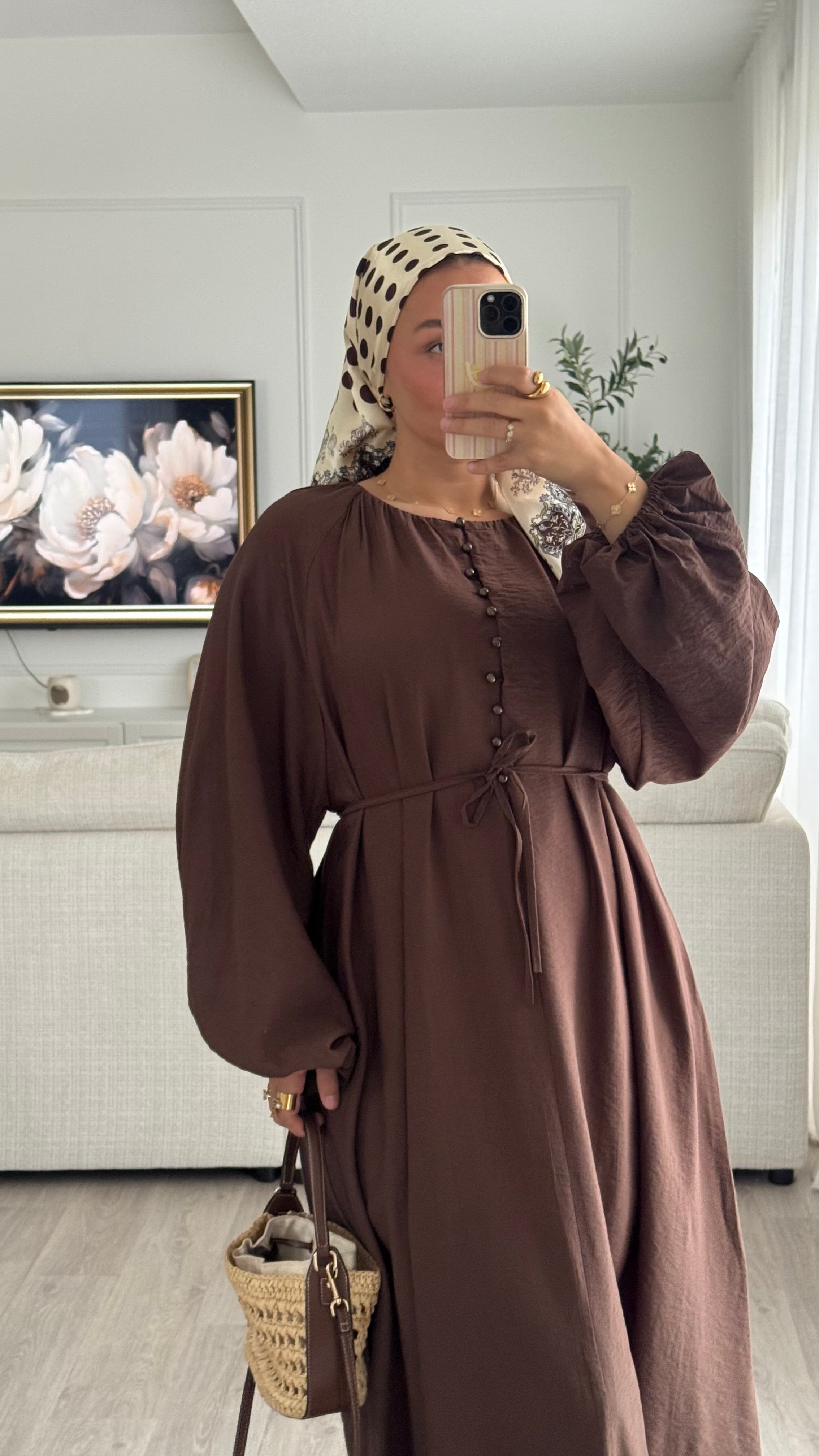 Robe Aya | Marron