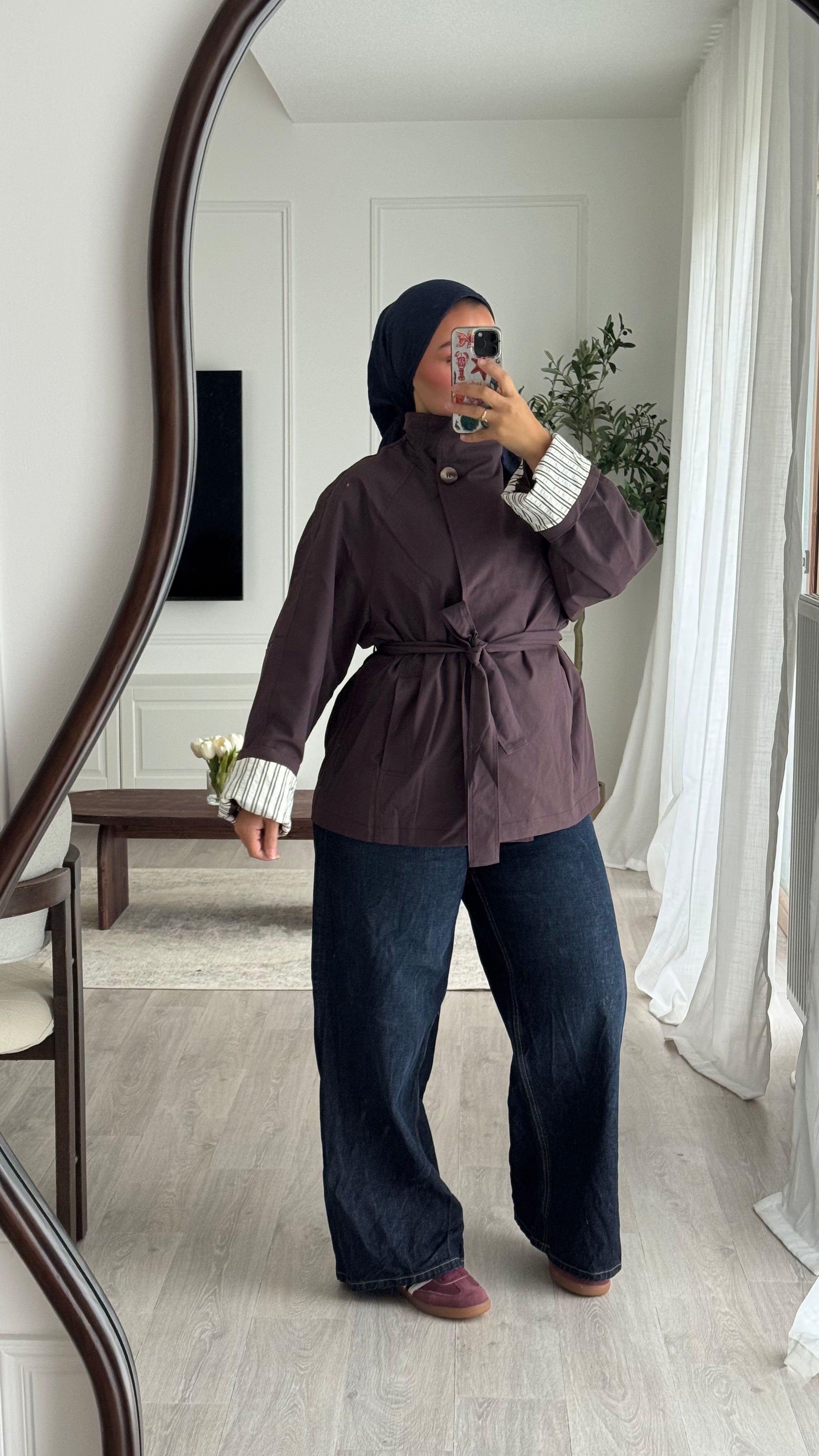 Trench court Amara | Burgundy