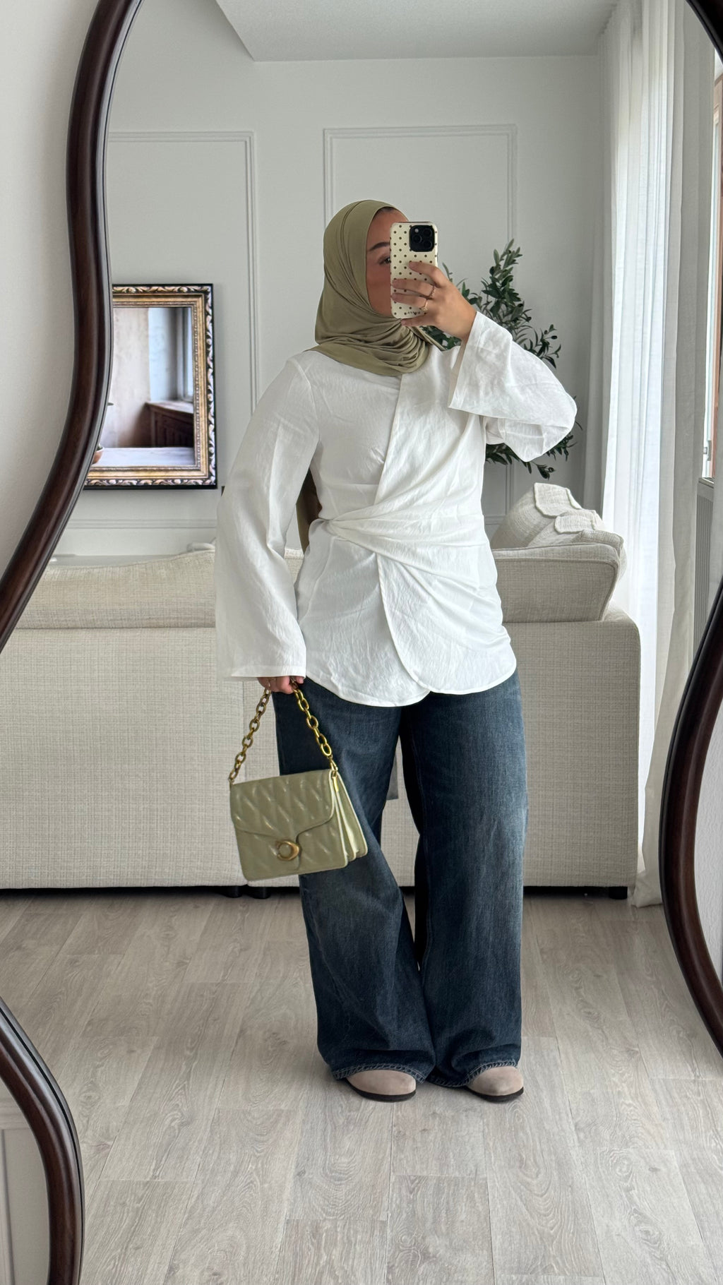 Chemise cache-coeur | Blanc