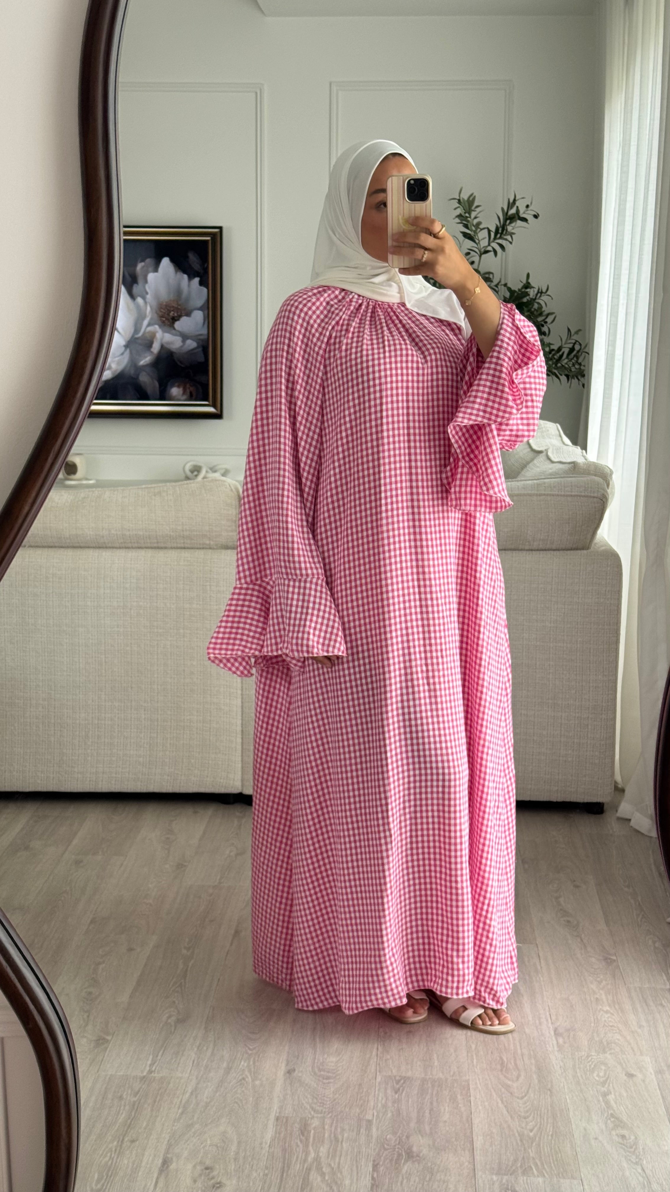 Robe Vichy | Rose Fushia